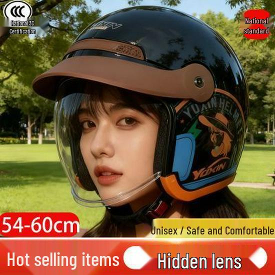 3C Certified All-Season Electric Motorcycle Helmet, Anti-Fog, Half Helmet for Men & Women, Winter-Ready, Warm & Meets National Standards
3C Certified All-Season Electric Motorcycle Helmet, Anti-Fog, Half Helmet for Men & Women, Winter-Ready, Warm & Meets National Standards