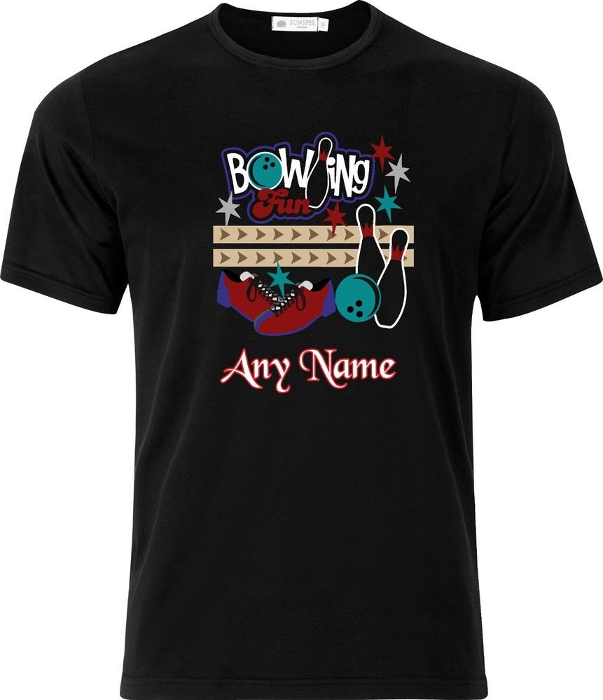 Personalised Bowling Fun Full Colour D.T.F Black Cotton T shirt XL
Personalised Bowling Fun Full Colour D.T.F Black Cotton T shirt XL