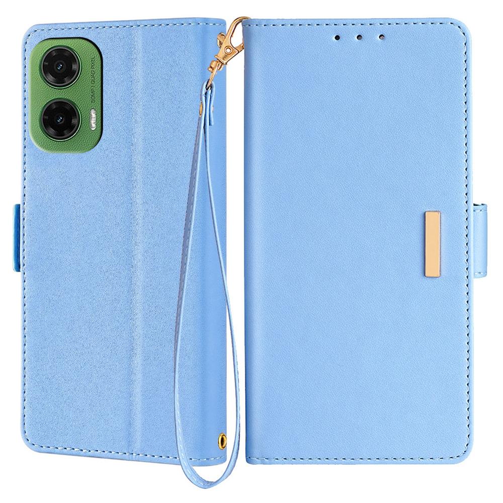 For Motorola Moto G35 5G Leather Wallet Case RFID Blocking Stand Cover with Hand Strap Blue
For Motorola Moto G35 5G Leather Wallet Case RFID Blocking Stand Cover with Hand Strap Blue