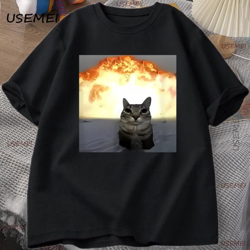 Whimsical Cat Explosion Print T-Shirt Men Loose Cotton Funny Short Sleeves T Shirt Cat Lover Tees Unisex Tops Y2k Clothes XXL чёрный
Whimsical Cat Explosion Print T-Shirt Men Loose Cotton Funny Short Sleeves T Shirt Cat Lover Tees Unisex Tops Y2k Clothes XXL чёрный