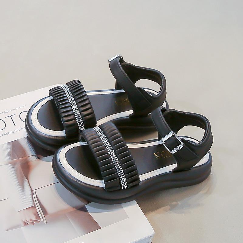 Girls Sandals Pleated Sweet Kids Beach Shoes Open Toes Soft Sole 2025 Summer New Children Casual Shoes Fashion Trendy Comfort 26 чёрный
Girls Sandals Pleated Sweet Kids Beach Shoes Open Toes Soft Sole 2025 Summer New Children Casual Shoes Fashion Trendy Comfort 26 чёрный