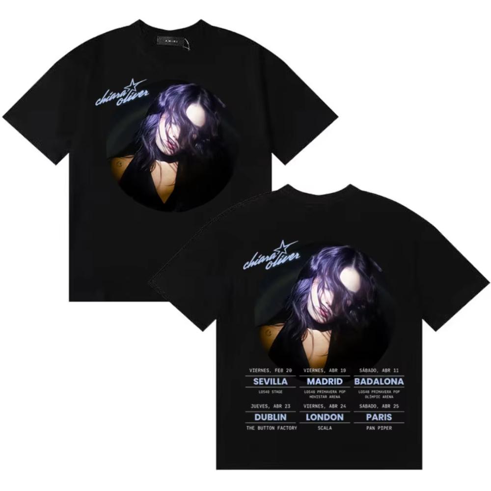 Rapper Chiara Oliver Tour Merch T Shirts Unisex Women Fashion Cotton Short Sleeve Tee Oversized Cozy High Street Tshirt Unisex M
Rapper Chiara Oliver Tour Merch T Shirts Unisex Women Fashion Cotton Short Sleeve Tee Oversized Cozy High Street Tshirt Unisex M