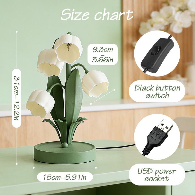 Pastoral Floral Night Light: Nordic Girly Bedroom Desk Lamp
Pastoral Floral Night Light: Nordic Girly Bedroom Desk Lamp