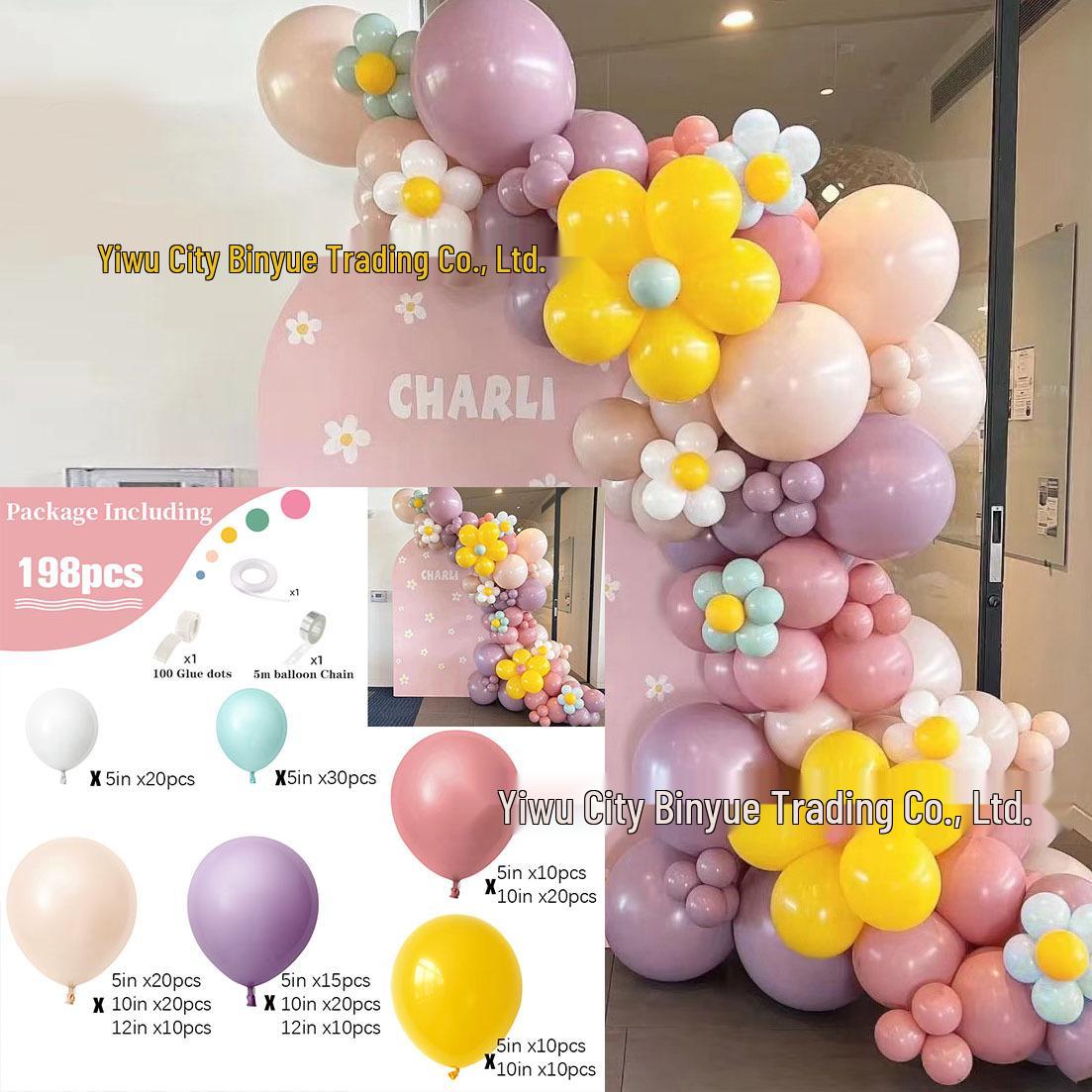 Macaron Flower Balloon Chain for Birthday & Wedding - Sunflower & Daisy Decorations
Macaron Flower Balloon Chain for Birthday & Wedding - Sunflower & Daisy Decorations