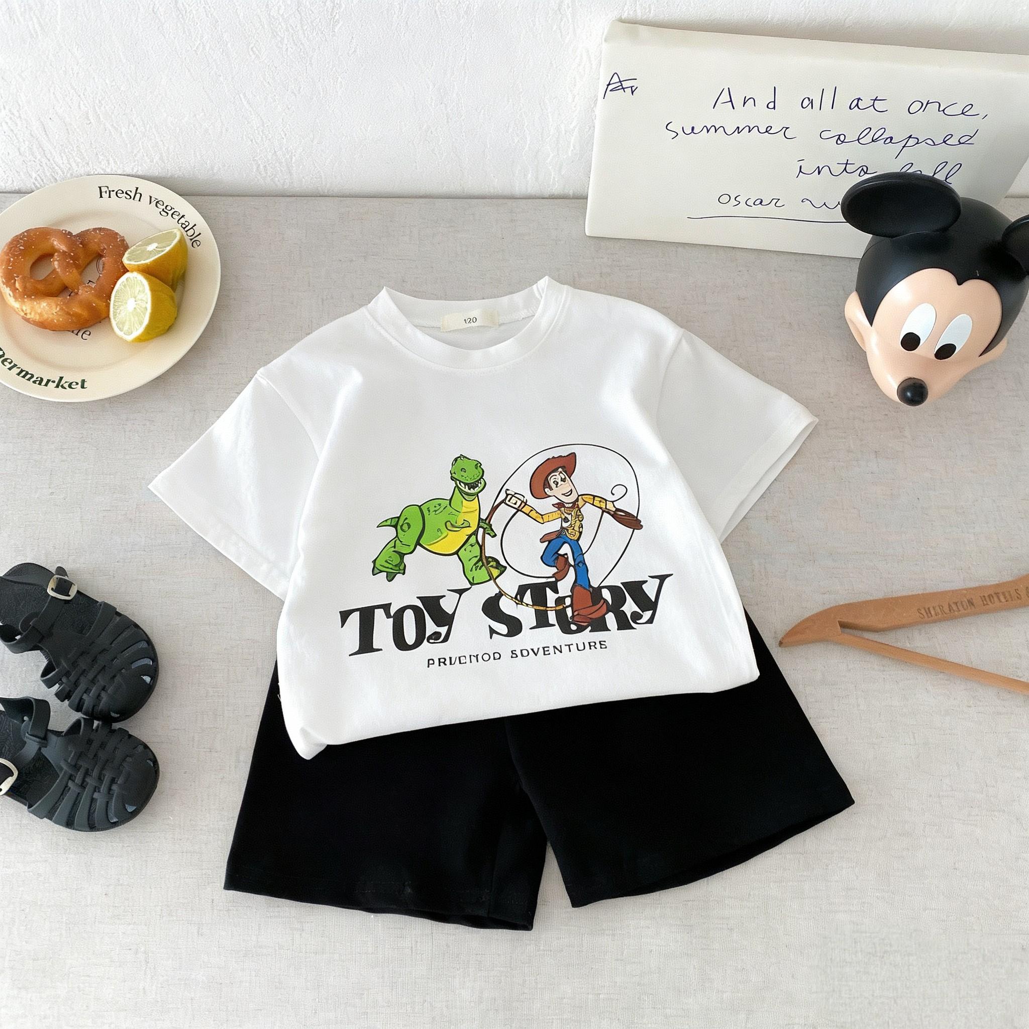 Toy Story Print Boys 2piece/set Summer Clothing Cartoon Fashion Children Short Sleeve Suit Tshirt + Shorts Kids Casual Tracksuit 100
Toy Story Print Boys 2piece/set Summer Clothing Cartoon Fashion Children Short Sleeve Suit Tshirt + Shorts Kids Casual Tracksuit 100
