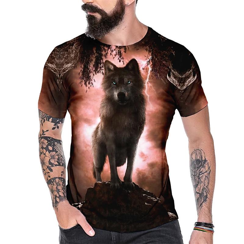 Men s Graphic Wolf T Shirt Tee Short Sleeve T shirt 3D Print Crew Neck Shirt Vintage Fashion Designer Outdoor Casual Daily Blue 3XL
Men s Graphic Wolf T Shirt Tee Short Sleeve T shirt 3D Print Crew Neck Shirt Vintage Fashion Designer Outdoor Casual Daily Blue 3XL