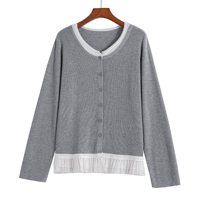 Plus Size Cozy Knit Jacket - Autumn Winter Versatile Sweater for Women XL (100-140 jin) серый
Plus Size Cozy Knit Jacket - Autumn Winter Versatile Sweater for Women XL (100-140 jin) серый