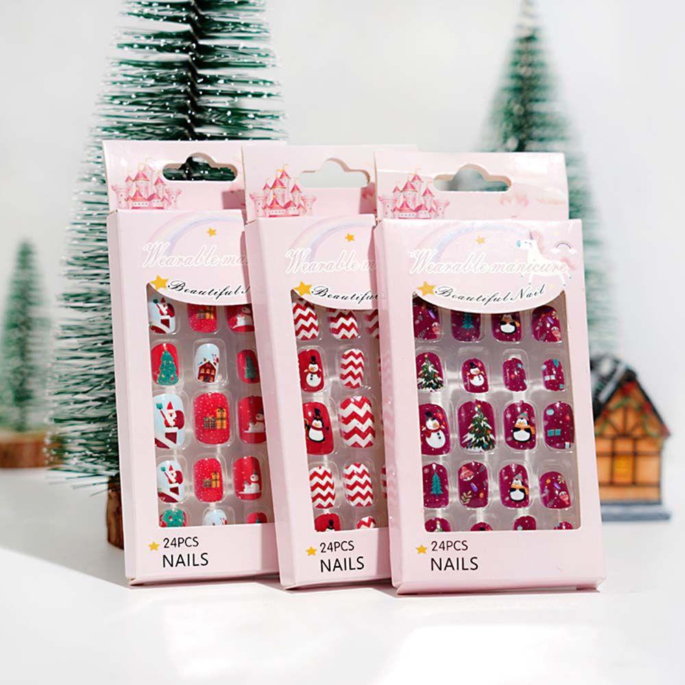 Children Wearable Christmas Series False Nails Manicure Tool Full Cover Nail Tips Kids Fake Nail 08
Children Wearable Christmas Series False Nails Manicure Tool Full Cover Nail Tips Kids Fake Nail 08