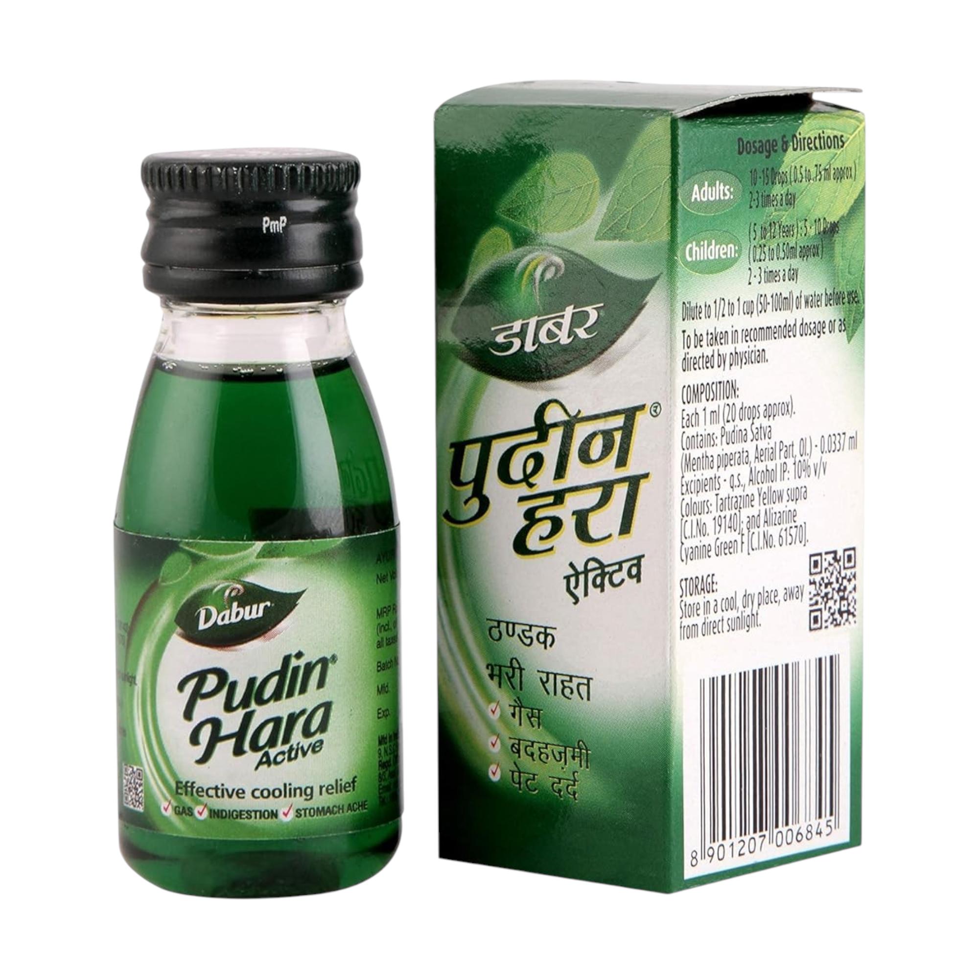 Dabur Pudin Hara Active Digestive Solution 30ml | Natural Relief for Indigestion, Bloating, Stomach Discomfort & Gas | Herbal Cooling Formula
Dabur Pudin Hara Active Digestive Solution 30ml | Natural Relief for Indigestion, Bloating, Stomach Discomfort & Gas | Herbal Cooling Formula