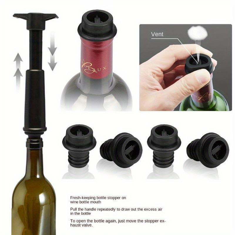 Вакуумный насос Wine Saver с 4 пробками, материал ПВХ, многоразовый вакуумный уплотнитель для сохранения свежести бутылок для ресторанных принадлежностей 5pcs чёрный
Вакуумный насос Wine Saver с 4 пробками, материал ПВХ, многоразовый вакуумный уплотнитель для сохранения свежести бутылок для ресторанных принадлежностей 5pcs чёрный