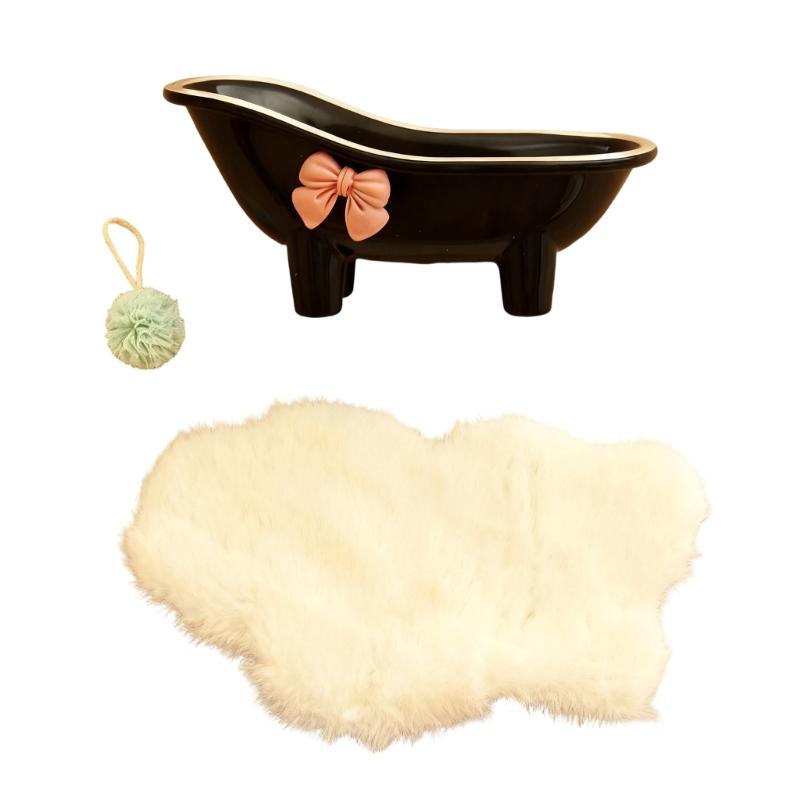 Cotton Doll Bath Tub 1/12 Model Figure For Ball Joint Doll House Decoration Kids Safe Pretend Play Game Toy Accessories чорний
Cotton Doll Bath Tub 1/12 Model Figure For Ball Joint Doll House Decoration Kids Safe Pretend Play Game Toy Accessories чорний