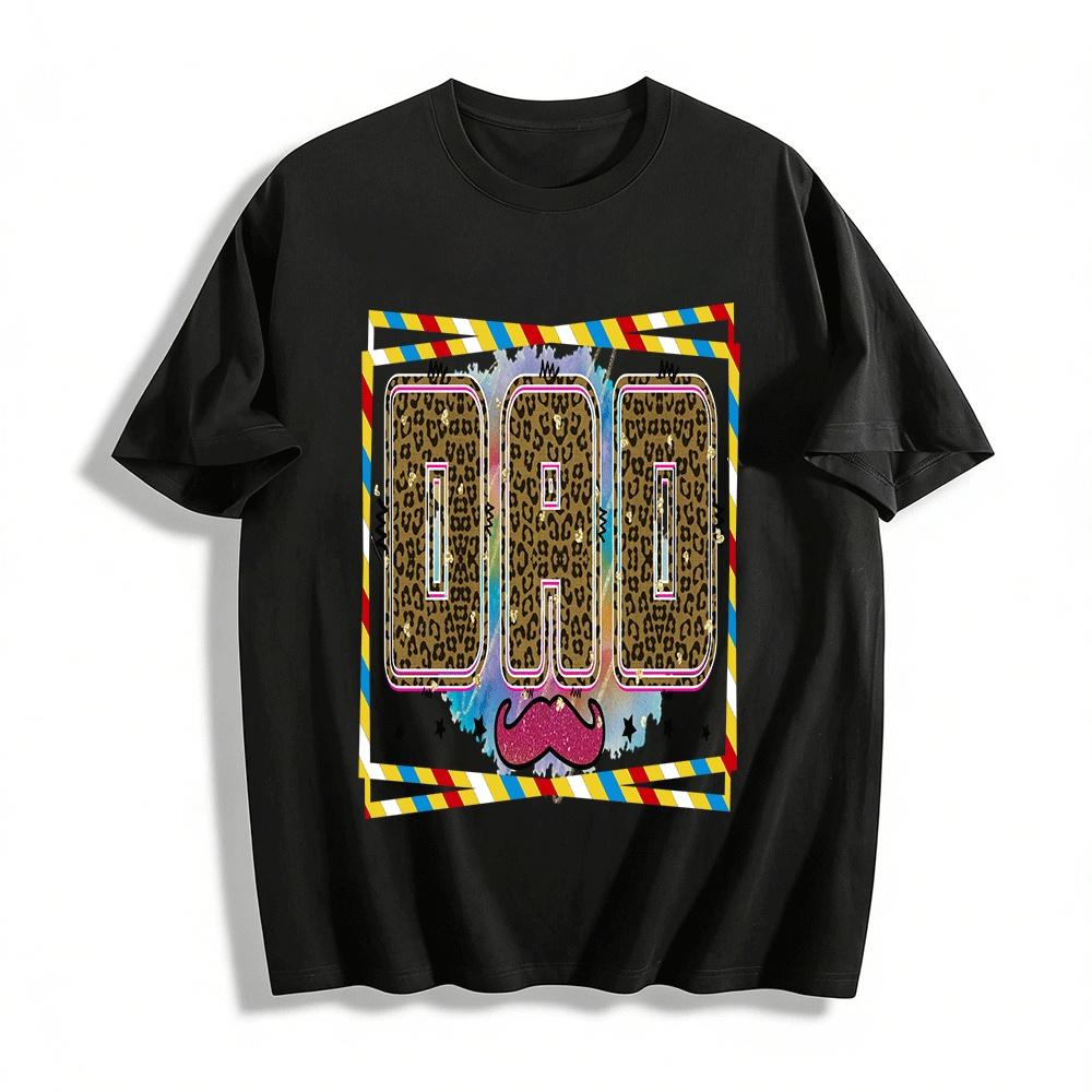 Leopard Print Dad Graphic Tee Men s Casual Short Sleeve Top Pure cotton T-shirt XXS
Leopard Print Dad Graphic Tee Men s Casual Short Sleeve Top Pure cotton T-shirt XXS
