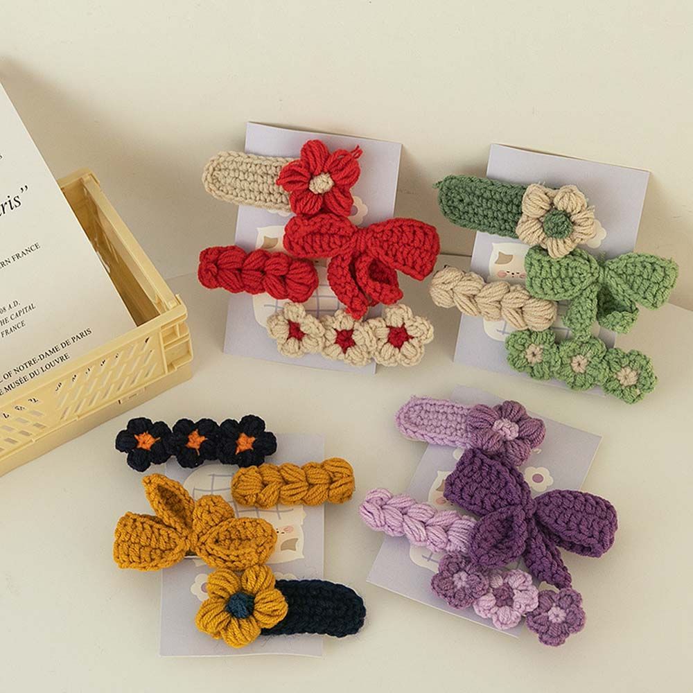 Fringe Barrette Plush Flower Fashion Bow Korean Style Bangs Clip Knitted Flower Hair Clips Hair Pin
Fringe Barrette Plush Flower Fashion Bow Korean Style Bangs Clip Knitted Flower Hair Clips Hair Pin