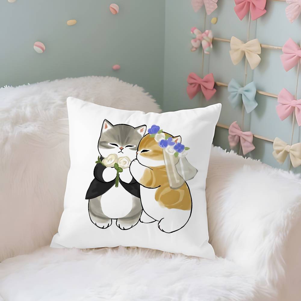 Mofusands Cat Case Plush Fabric Soft Pillowcase Double Sided Print Cushion Cover Household Gifts 40x40CM(16x16in)
Mofusands Cat Case Plush Fabric Soft Pillowcase Double Sided Print Cushion Cover Household Gifts 40x40CM(16x16in)