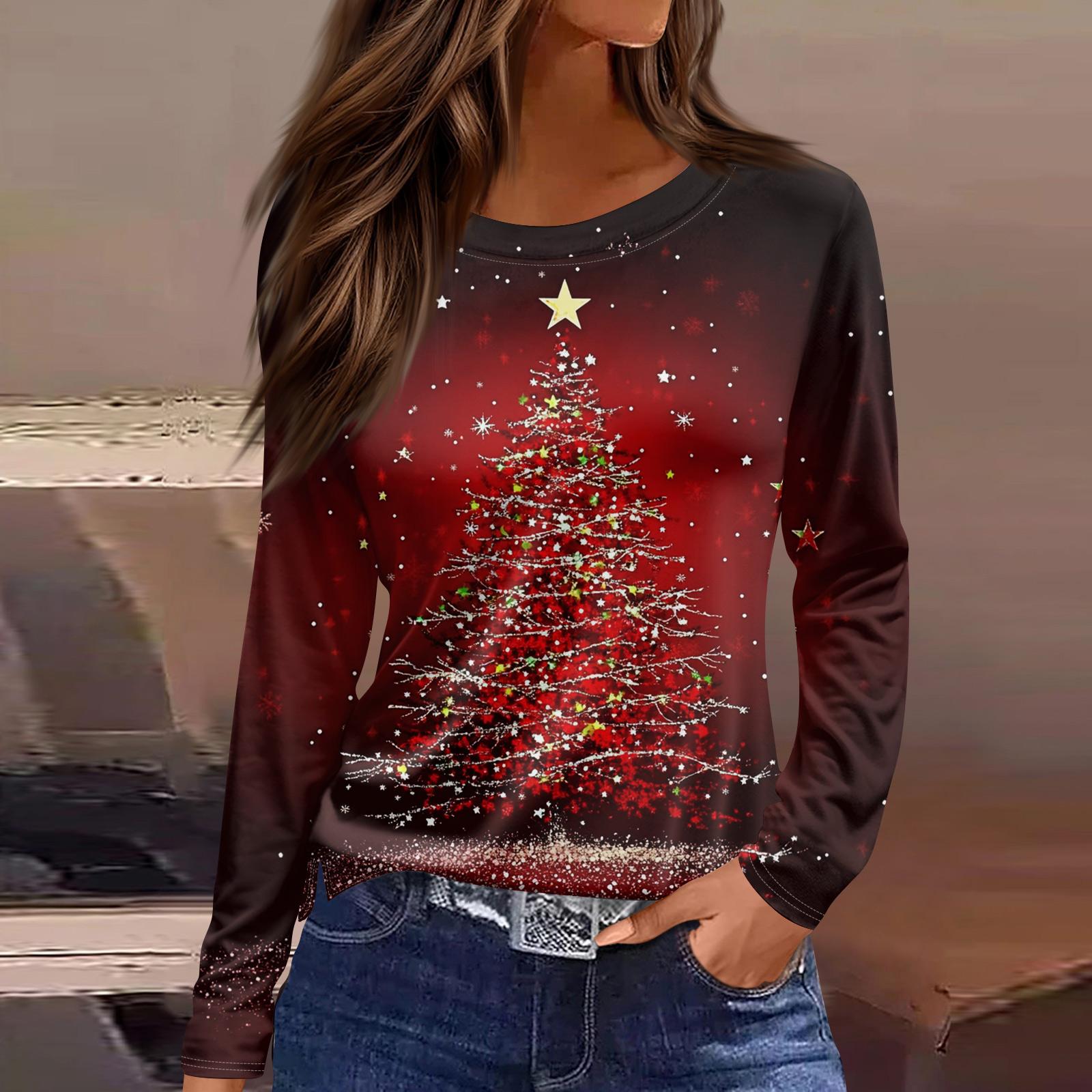 Женская модная повседневная свободная футболка с разрезом и круглым вырезом с длинным рукавом с принтом, женский топ XL красный
Женская модная повседневная свободная футболка с разрезом и круглым вырезом с длинным рукавом с принтом, женский топ XL красный