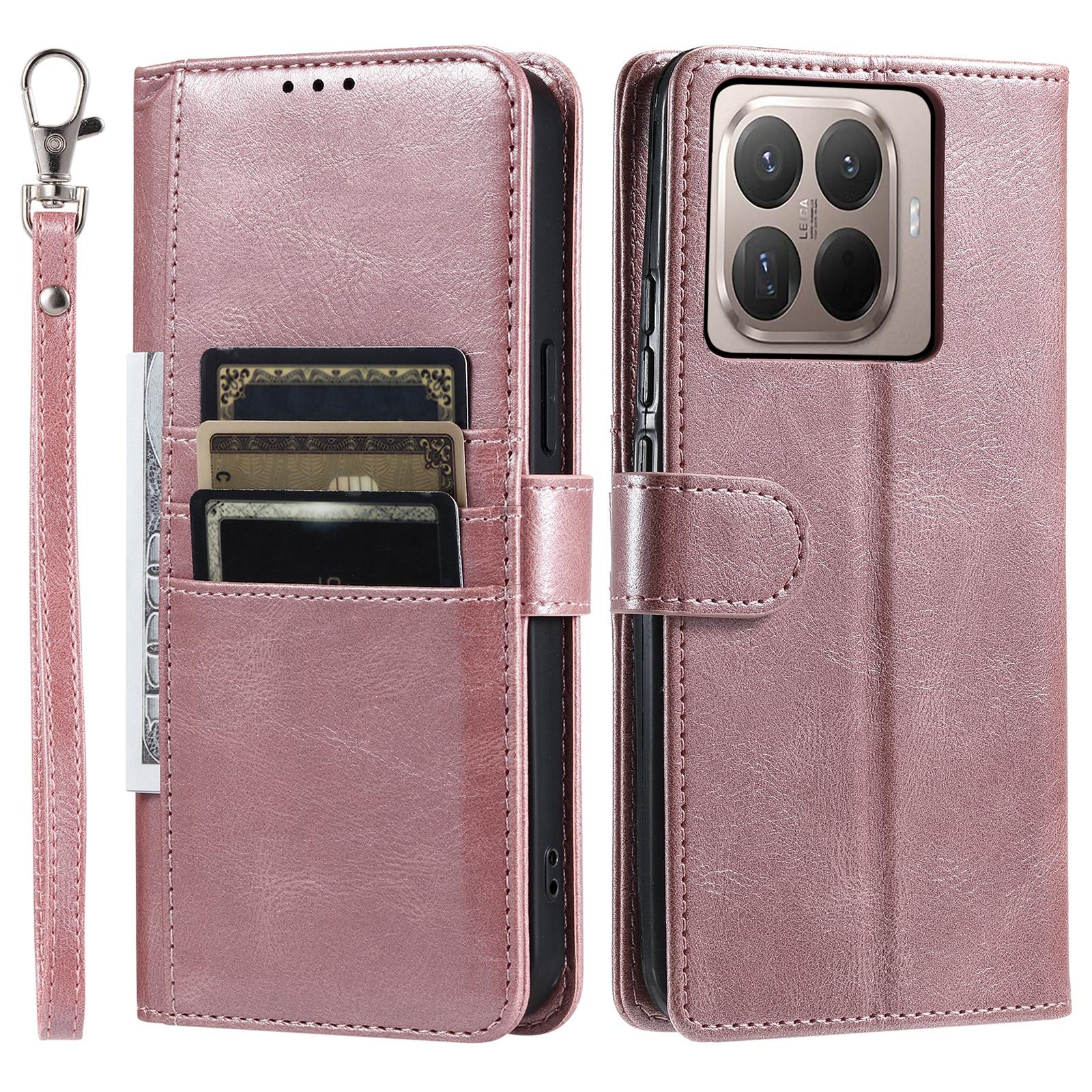 For Xiaomi 15T Pro Case 6 Card Slots PU Leather Anti-Fall Phone Cover with Wrist Strap
For Xiaomi 15T Pro Case 6 Card Slots PU Leather Anti-Fall Phone Cover with Wrist Strap
