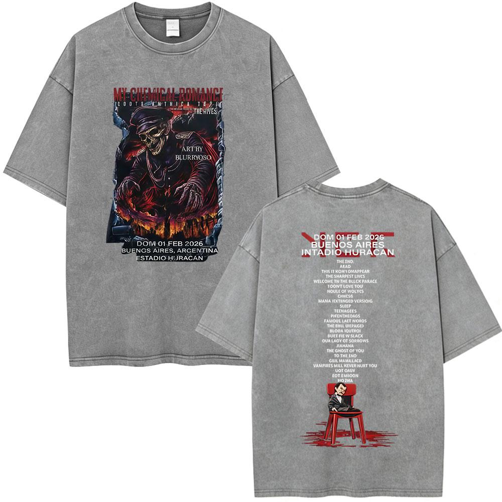 Rock Band My Chemical Romance Washed Tshirt The Black Parade Tour Tshirts Mens Clothing Punk Vintage T Shirts Streetwear S
Rock Band My Chemical Romance Washed Tshirt The Black Parade Tour Tshirts Mens Clothing Punk Vintage T Shirts Streetwear S