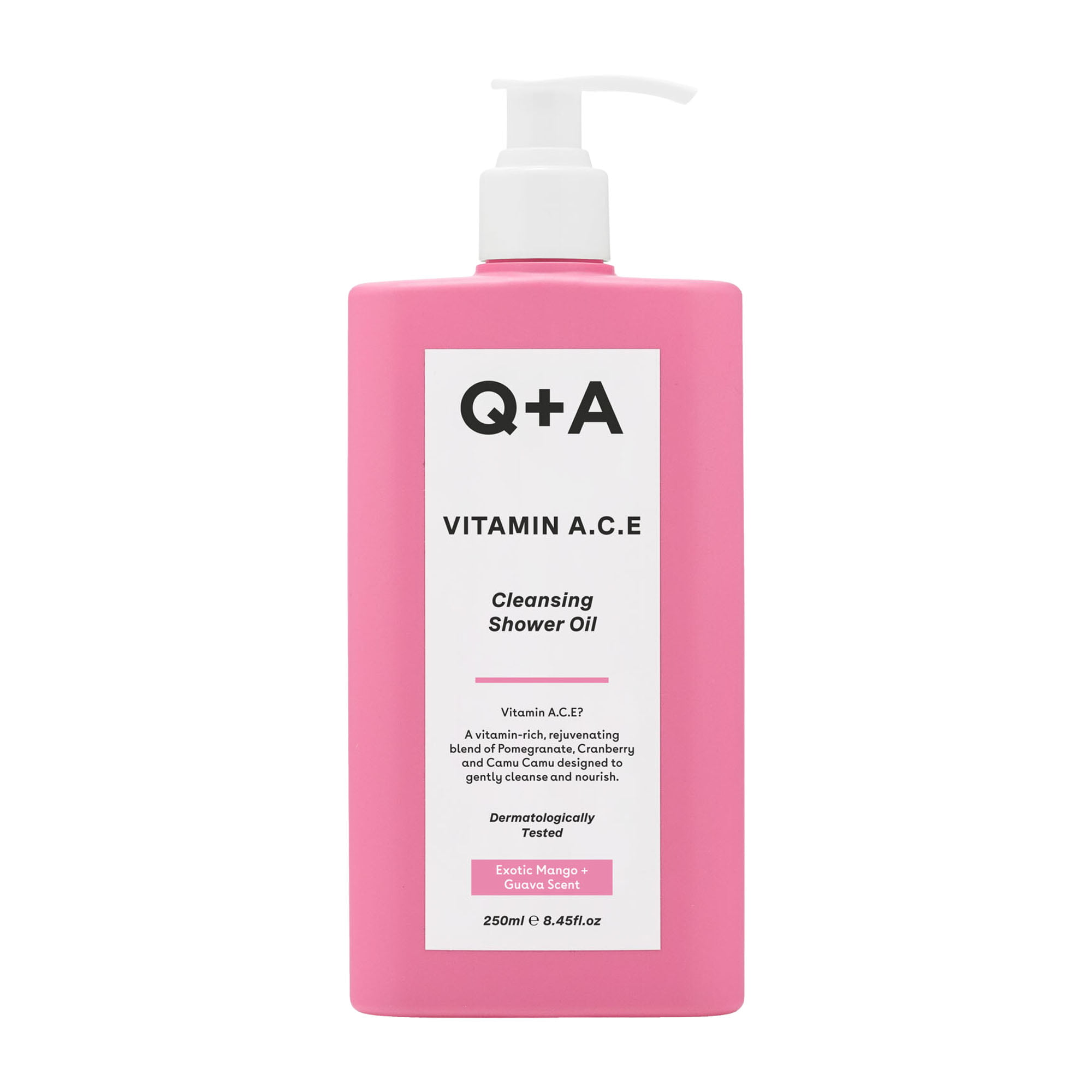 Q+A - Vitamin ACE Shower Oil - Поживна олія для вмивання тіла з вітамінами A, C, E. 250 мл
Q+A - Vitamin ACE Shower Oil - Поживна олія для вмивання тіла з вітамінами A, C, E. 250 мл