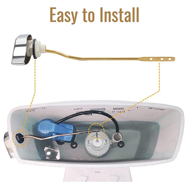 A72U 2X Toilet Tank Flush Lever Replacement For Toto THU068CP Trip Lever For St743s, Molidan Side Mount Toilet Tank Lever
A72U 2X Toilet Tank Flush Lever Replacement For Toto THU068CP Trip Lever For St743s, Molidan Side Mount Toilet Tank Lever