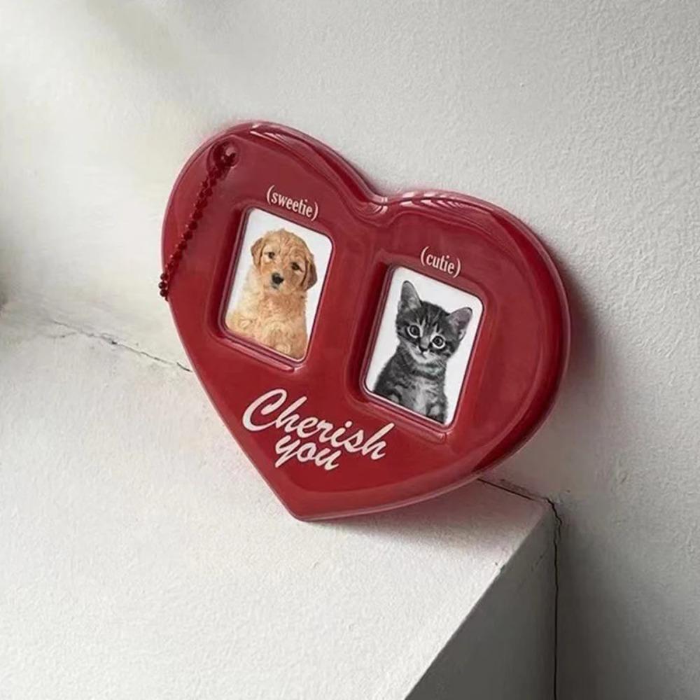 Love Heart Shape Photo Card Holder Korean Style Pendant Card Holder Durable Idol Photo Frame
Love Heart Shape Photo Card Holder Korean Style Pendant Card Holder Durable Idol Photo Frame