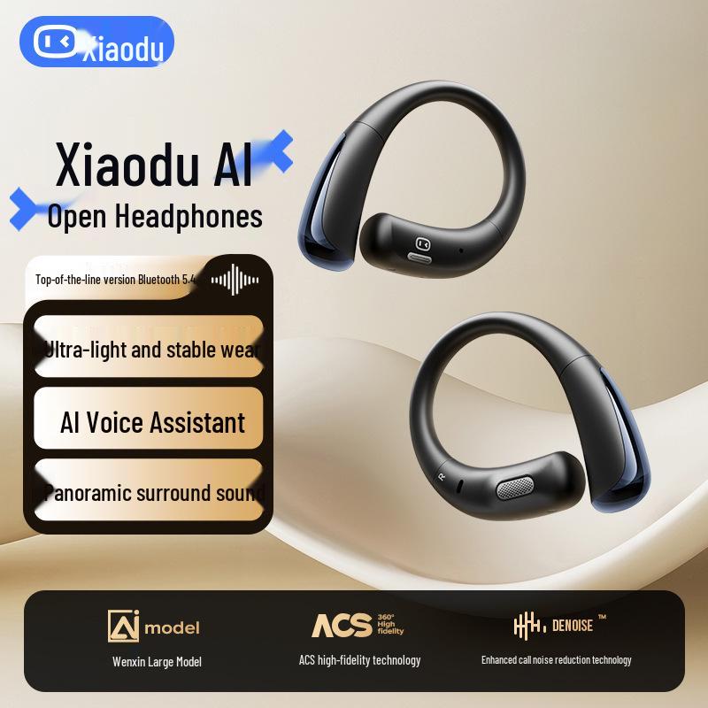 Xiaodu S200 Smart Bluetooth Over-Ear Air Conduction Earphones with AI Noise Cancelling for Outdoor Sports.
Xiaodu S200 Smart Bluetooth Over-Ear Air Conduction Earphones with AI Noise Cancelling for Outdoor Sports.