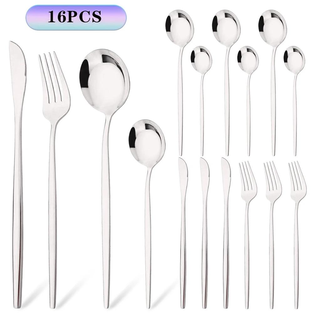 Роскошный набор столовых приборов из черного золота, 16 предметов, нож, вилка, чайная ложка, набор столовых приборов из нержавеющей стали, набор столовых приборов в западном стиле для кухни серебряный
Роскошный набор столовых приборов из черного золота, 16 предметов, нож, вилка, чайная ложка, набор столовых приборов из нержавеющей стали, набор столовых приборов в западном стиле для кухни серебряный