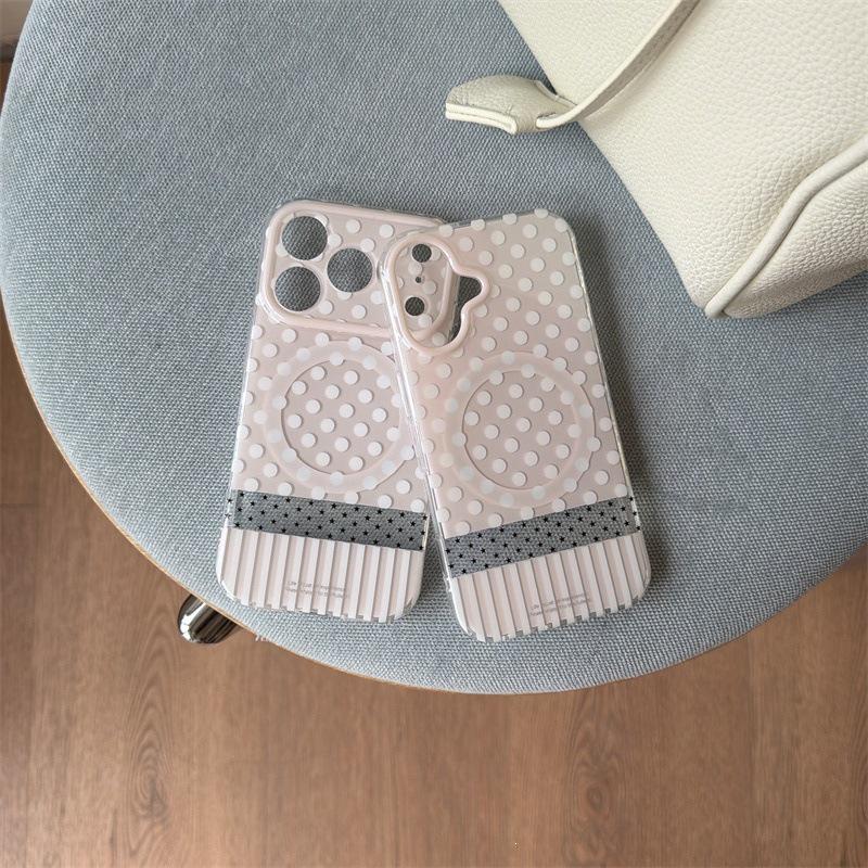 Korean Style Polka Dot & Stripe Patchwork Magnetic Case for iPhone 17/16 Pro Max/15 Pro Apple 16ProMax
Korean Style Polka Dot & Stripe Patchwork Magnetic Case for iPhone 17/16 Pro Max/15 Pro Apple 16ProMax