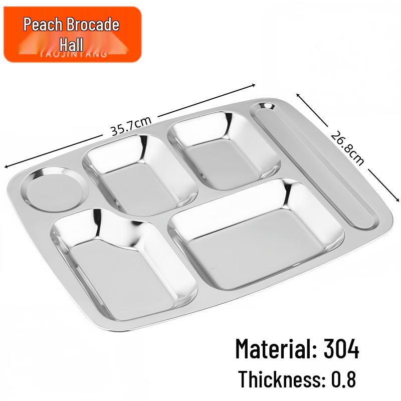 Tao Jin Tang Four-Compartment Stainless Steel Meal Tray
Tao Jin Tang Four-Compartment Stainless Steel Meal Tray