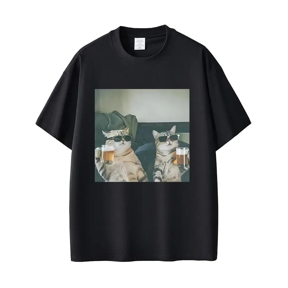 Cool Cat Drinking Beer Funny Meme Tshirt Women Casual Vintage Short Sleeve T Shirt Women Fashion Crewneck Tshirts S
Cool Cat Drinking Beer Funny Meme Tshirt Women Casual Vintage Short Sleeve T Shirt Women Fashion Crewneck Tshirts S