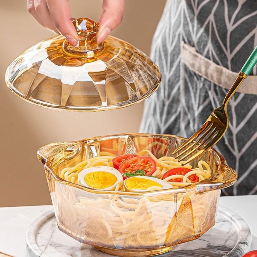 Double Handle Amber Clear Glass Bowl 700ML Salad Noodle Bowl Household Glass Saucepan No Cooking
Double Handle Amber Clear Glass Bowl 700ML Salad Noodle Bowl Household Glass Saucepan No Cooking