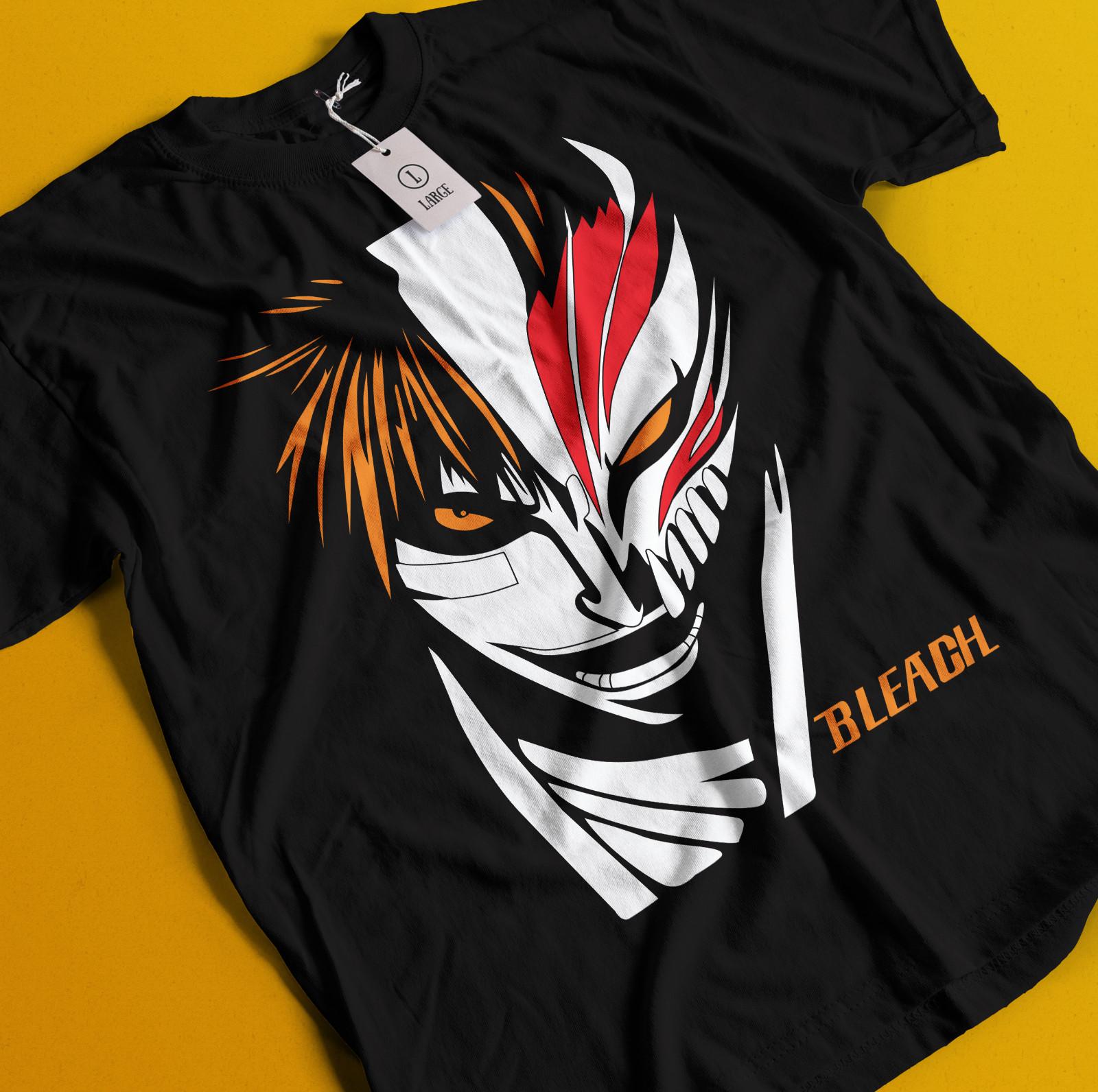 Bleach Anime Tshirt Ichigo Bankai T-Shirt Mens Womens Tees Top Aizen Yhwach Tee Zaraki Kenpachi Shirt M
Bleach Anime Tshirt Ichigo Bankai T-Shirt Mens Womens Tees Top Aizen Yhwach Tee Zaraki Kenpachi Shirt M