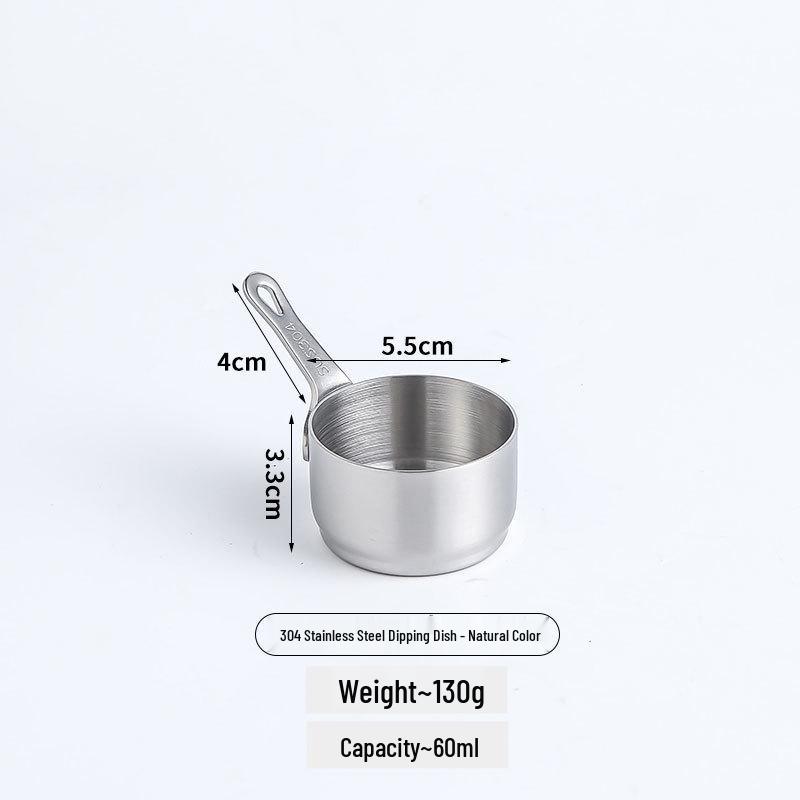 Retro 304 Stainless Steel Sauce Cup with Handle - Perfect for Western Food, Steak, Black Pepper, and Tomato Sauce, Ideal for Camping and Seasoning.
Retro 304 Stainless Steel Sauce Cup with Handle - Perfect for Western Food, Steak, Black Pepper, and Tomato Sauce, Ideal for Camping and Seasoning.