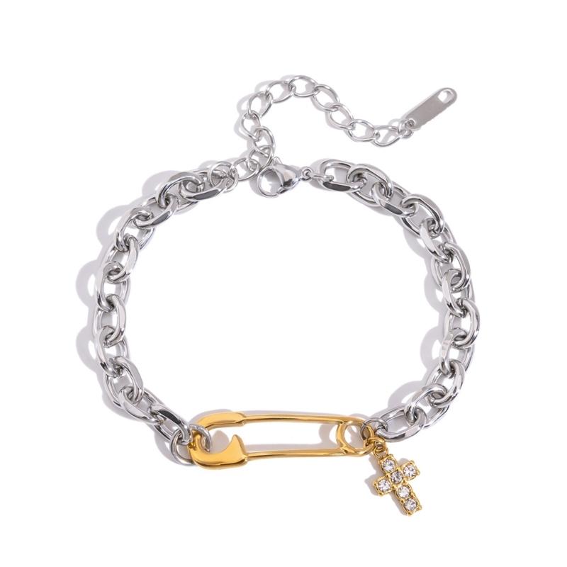 Adjustable Bangle Stainless Steel Paper Clip Symbol Pendant Bracelet With Color Blocking Design For Everyday Wear 1
Adjustable Bangle Stainless Steel Paper Clip Symbol Pendant Bracelet With Color Blocking Design For Everyday Wear 1