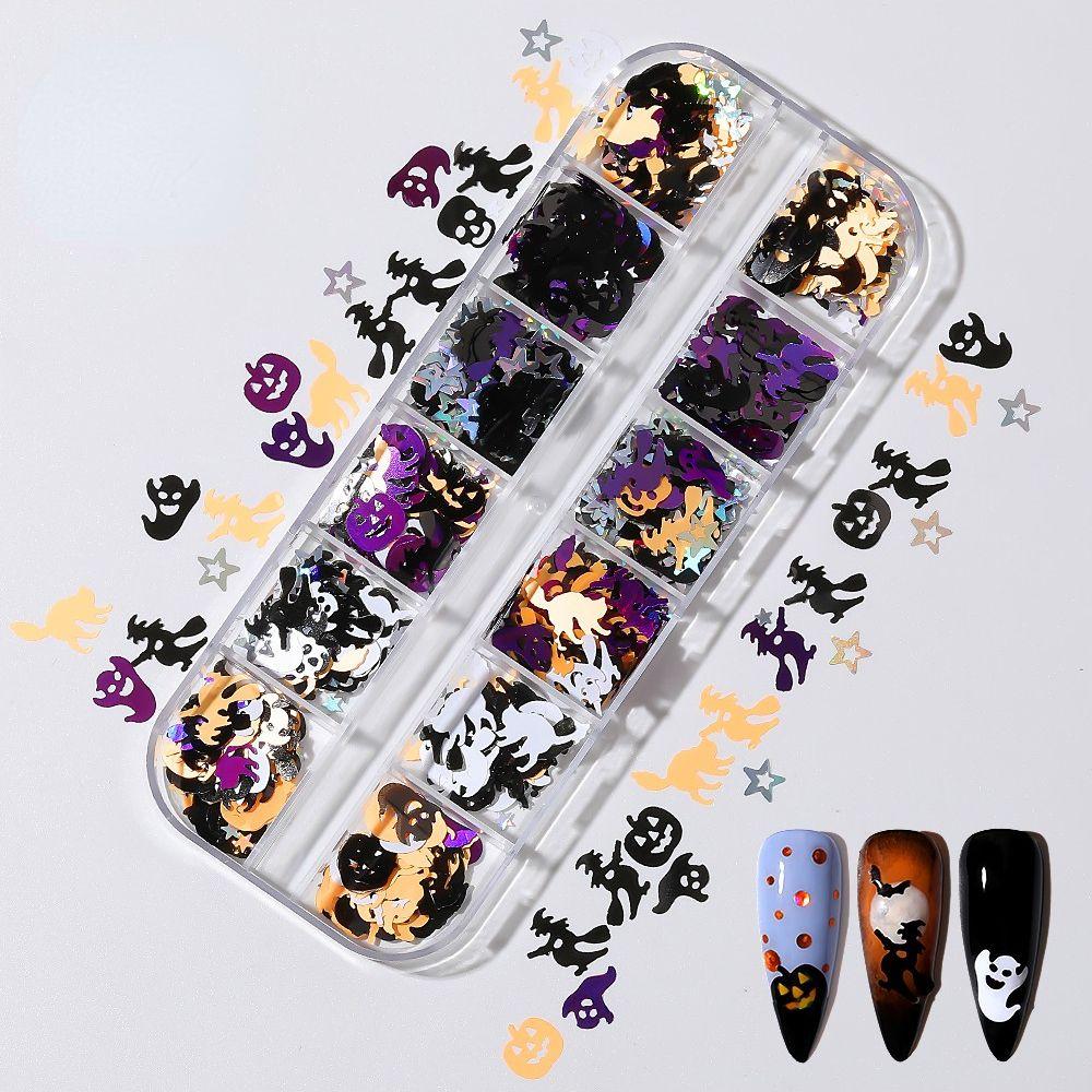 DIY Nail Materials Skeleton Nail Jewelry Paillettes Glitter Flakes Halloween Nail Art Sequins 01
DIY Nail Materials Skeleton Nail Jewelry Paillettes Glitter Flakes Halloween Nail Art Sequins 01