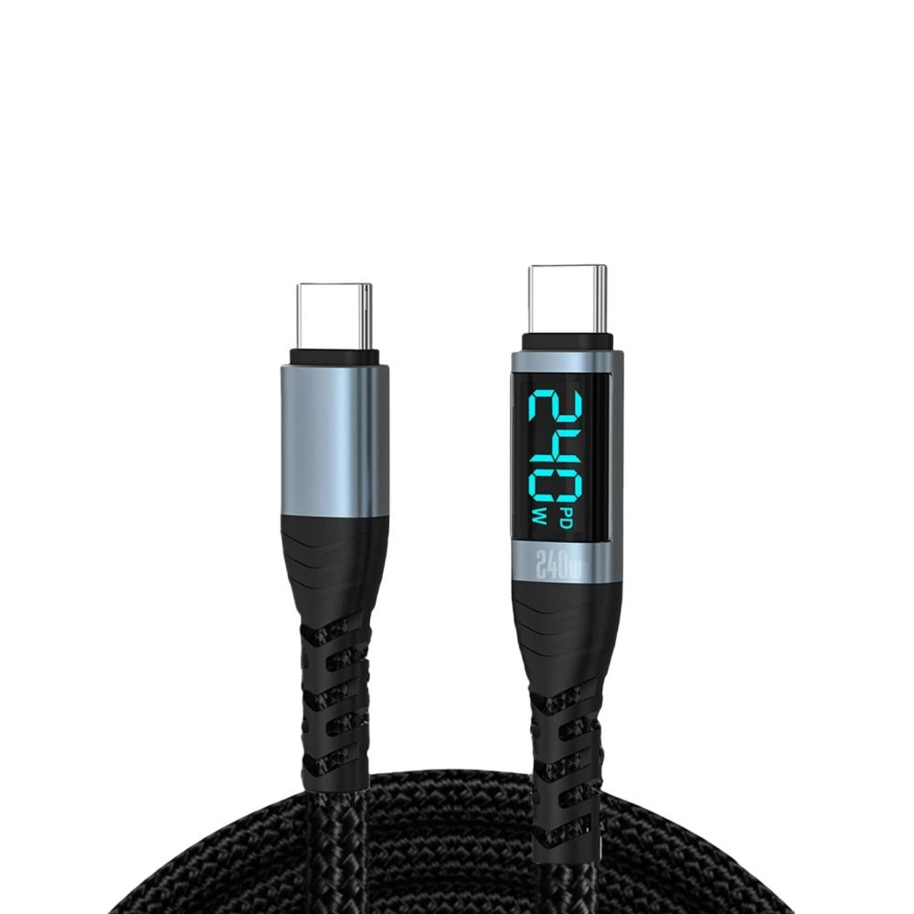 240W USB Type C Cable PD Fast Charging Phone Charger Data Cord For 15 16 Samsung Huawei USB C to USB C Quick Cable 0.5m
240W USB Type C Cable PD Fast Charging Phone Charger Data Cord For 15 16 Samsung Huawei USB C to USB C Quick Cable 0.5m