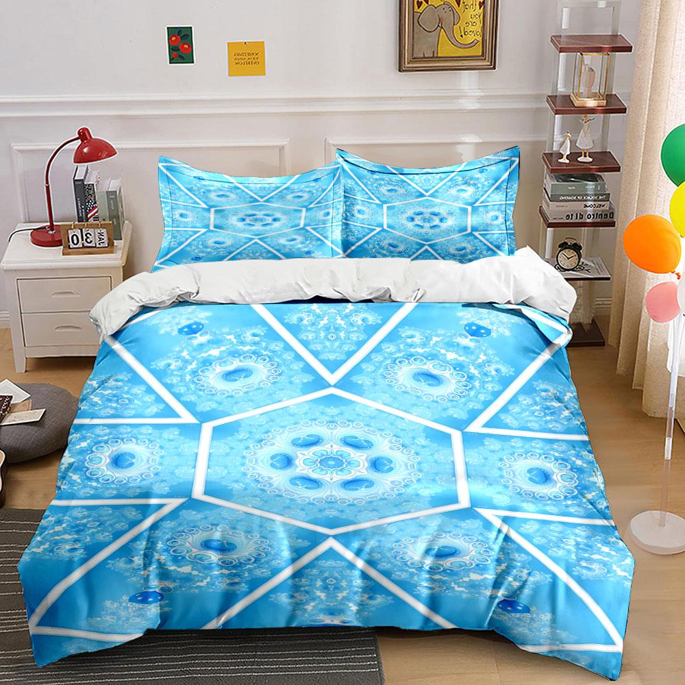 Blue geometric mandala pattern. Bedding sets Duvet cover sets Duvet covers Pillowcases(1 * Duvet Cover 2 * Pillowcases, without duvet insert) 135x200cm
Blue geometric mandala pattern. Bedding sets Duvet cover sets Duvet covers Pillowcases(1 * Duvet Cover 2 * Pillowcases, without duvet insert) 135x200cm