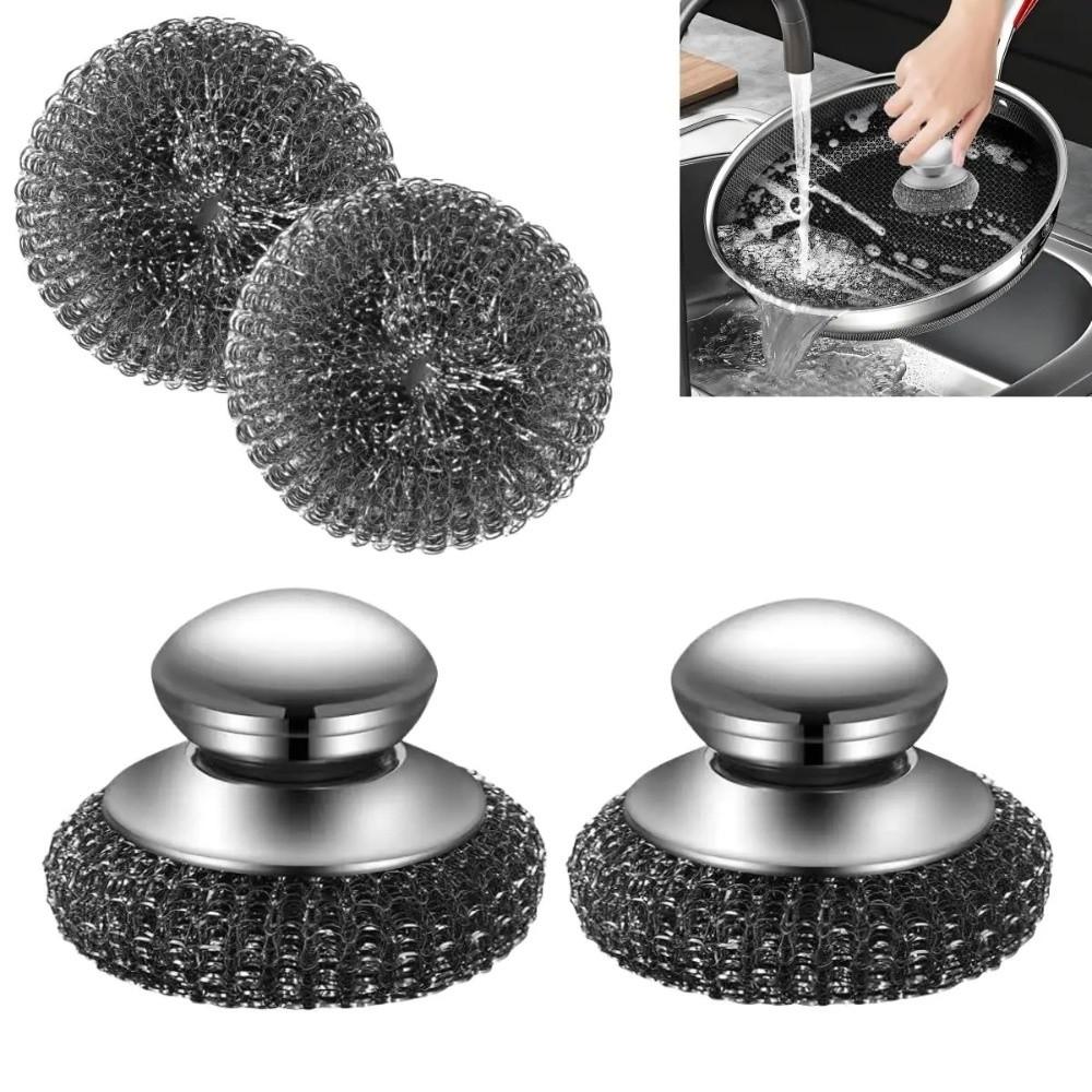 Durable Dishwashing Wire Ball Stainless Steel Kitchen Cleaning Tool Metal Scrubber Dishes Cleaning
Durable Dishwashing Wire Ball Stainless Steel Kitchen Cleaning Tool Metal Scrubber Dishes Cleaning