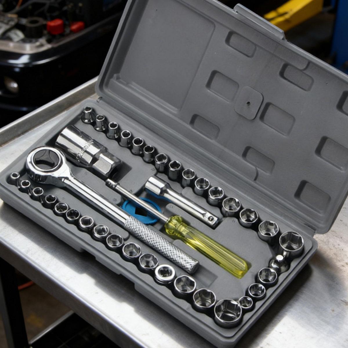Auto Disassembly Tools Set Car Accessories Car Tool Special Tool Socket Wrench Set Automotive Mechanical Tools Kit Tooling Kits сірий колір
Auto Disassembly Tools Set Car Accessories Car Tool Special Tool Socket Wrench Set Automotive Mechanical Tools Kit Tooling Kits сірий колір