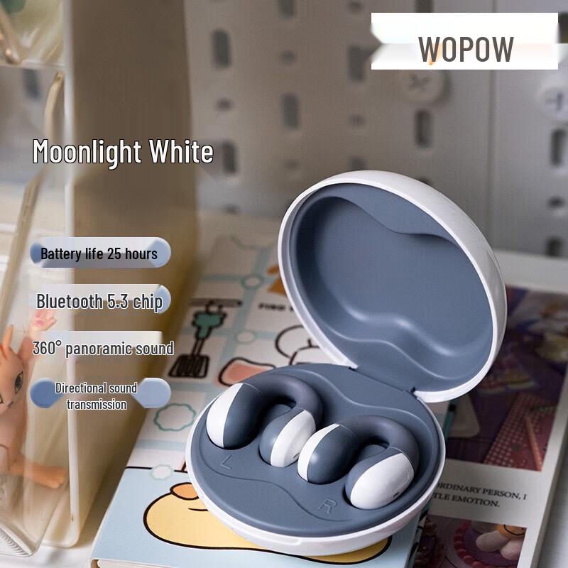 WOPOW OWS01 Clip-on Bluetooth 5.3 Wireless Earbuds
WOPOW OWS01 Clip-on Bluetooth 5.3 Wireless Earbuds