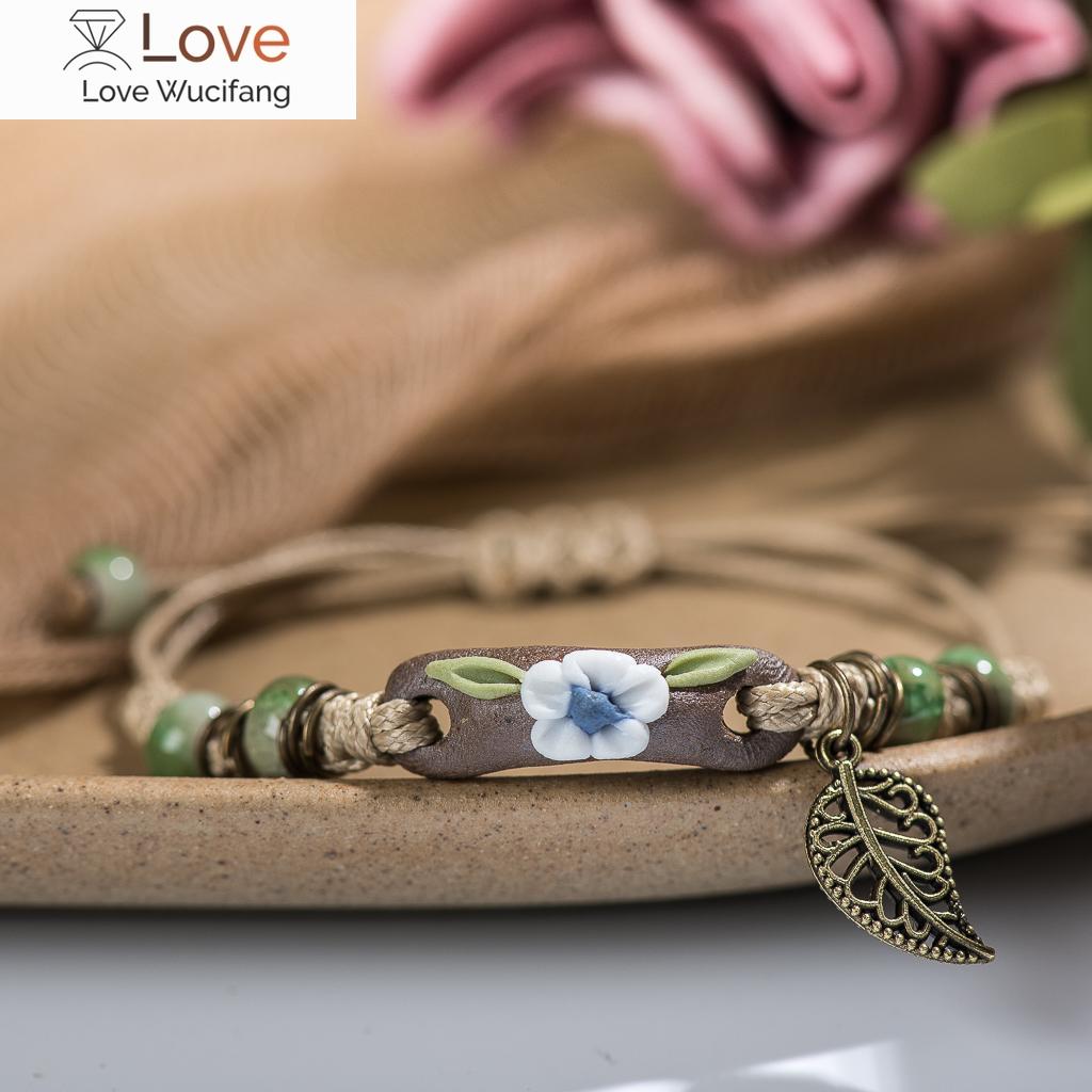 Forest Series Plant Hand -Kneaded Ceramic Adjustable Diy Bracelet For Women Gift Jewelry Wholesale #Cz501
Forest Series Plant Hand -Kneaded Ceramic Adjustable Diy Bracelet For Women Gift Jewelry Wholesale #Cz501