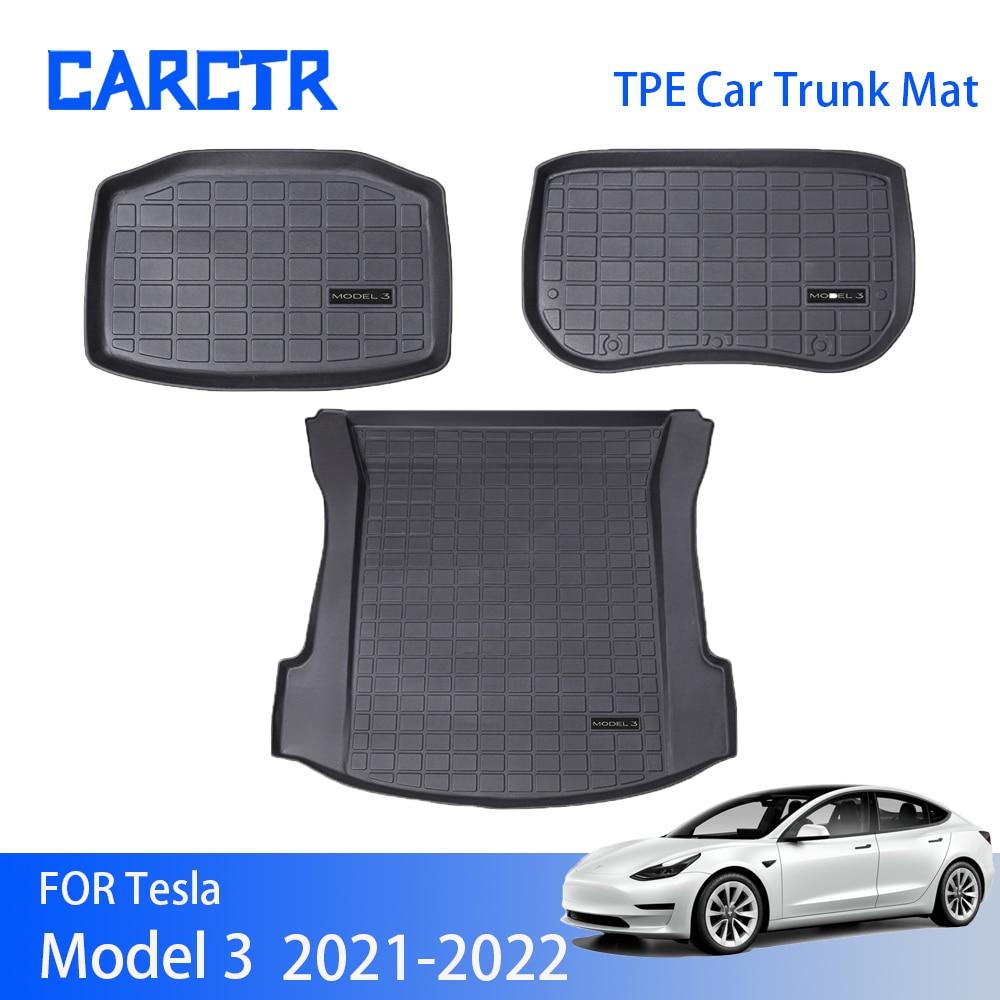 CARCTR TPE Car Rear Trunk Mat for Tesla Model 3 2021-2022 Waterproof Front Mat Protective Fit Model3 Trunk Mat 2022 Accessories
CARCTR TPE Car Rear Trunk Mat for Tesla Model 3 2021-2022 Waterproof Front Mat Protective Fit Model3 Trunk Mat 2022 Accessories