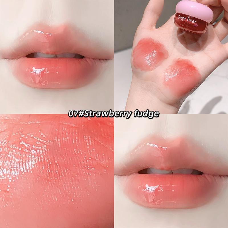 GEGE BEAR Mirror Lip Glaze, насыщенный цвет губной помады в маленьком круглом горшочке, нежная текстура и натуральный цвет
GEGE BEAR Mirror Lip Glaze, насыщенный цвет губной помады в маленьком круглом горшочке, нежная текстура и натуральный цвет