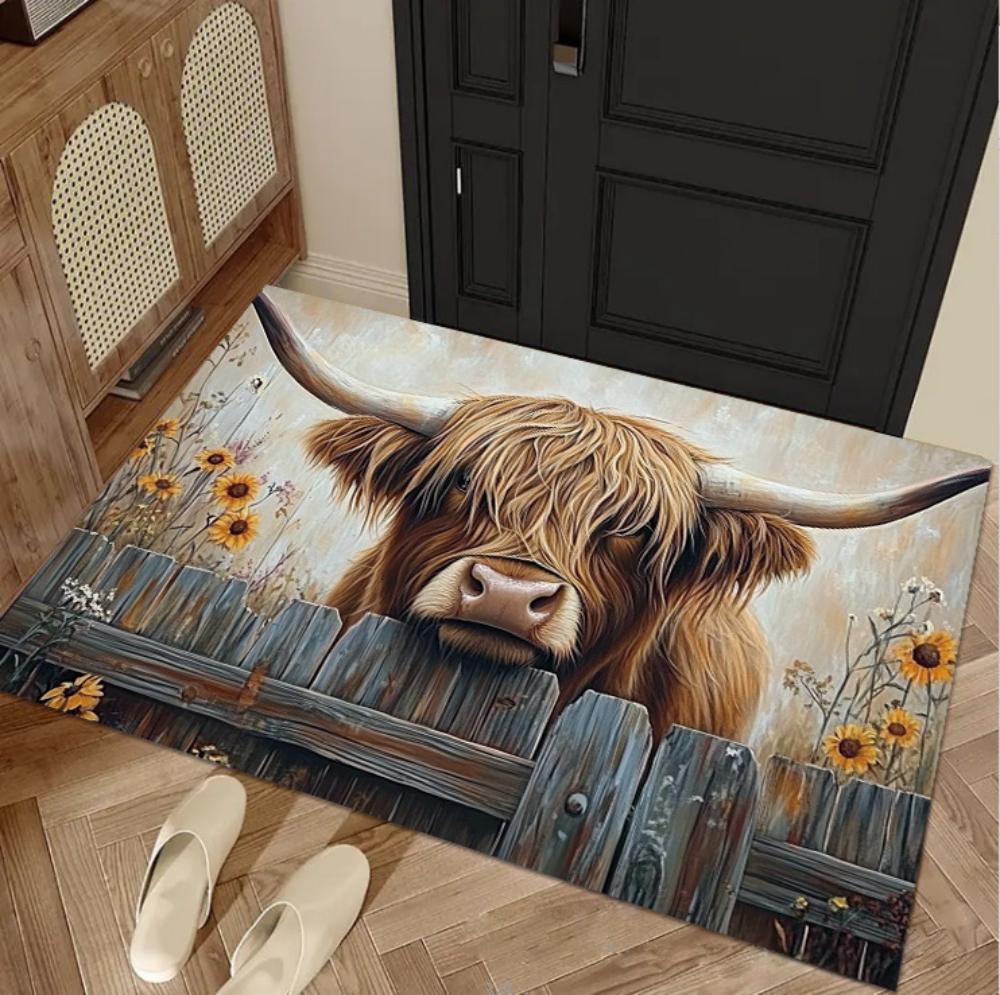 3D Visual Leopard Alpine Cattle Print Doormat Floral Welcome Rug Kitchen Laundry Room Floormat Living Room Bedroom Decor Doormat 40x60cm
3D Visual Leopard Alpine Cattle Print Doormat Floral Welcome Rug Kitchen Laundry Room Floormat Living Room Bedroom Decor Doormat 40x60cm