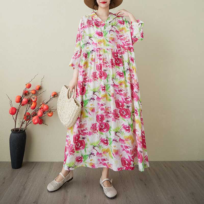 Ladies Retro Gentle Wind and Cloud Brocade Cotton and Hemp Hooded Dress One size
Ladies Retro Gentle Wind and Cloud Brocade Cotton and Hemp Hooded Dress One size