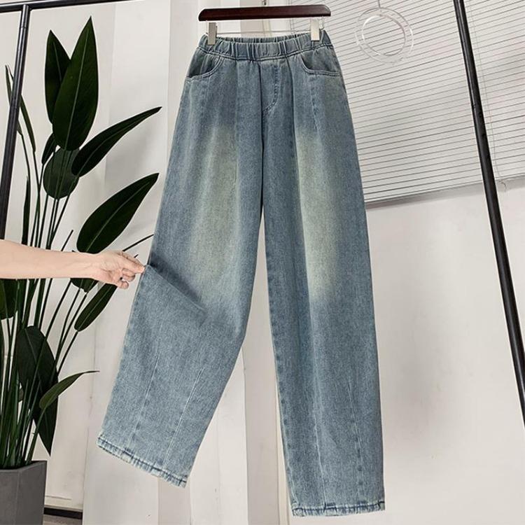 Spring Women Loose Casual Blue Wide Leg Denim Pants Elastic Basic Jeans Trousers Plus Size Long Pants M синий
Spring Women Loose Casual Blue Wide Leg Denim Pants Elastic Basic Jeans Trousers Plus Size Long Pants M синий