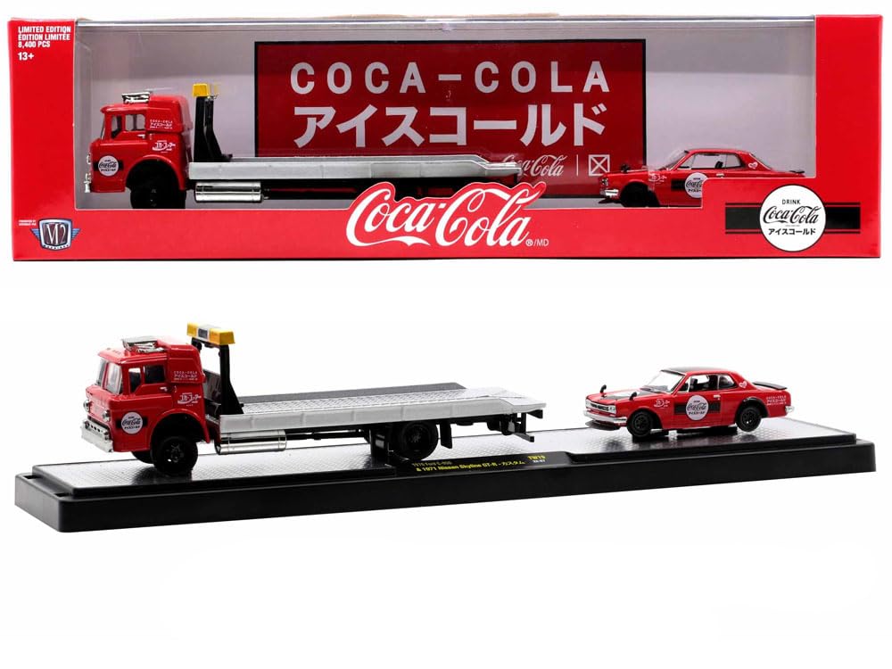 M2 MACHINES M2 Machines Scale Auto Hauler Release Ford 1071 Nissan Skyline 164 Coca-Cola 56000-TW19-1970 C-950 & GT-R
M2 MACHINES M2 Machines Scale Auto Hauler Release Ford 1071 Nissan Skyline 164 Coca-Cola 56000-TW19-1970 C-950 & GT-R