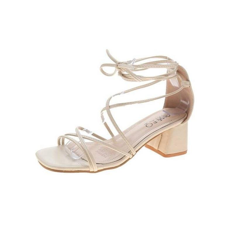 Strap thick heel sandals women s middle heel 2025 new lace-up Roman women s shoes summer versatile fairy open-toed high heels 35
Strap thick heel sandals women s middle heel 2025 new lace-up Roman women s shoes summer versatile fairy open-toed high heels 35