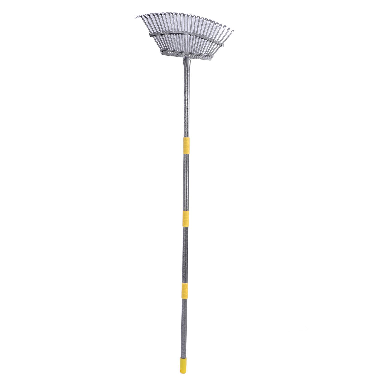 Garden Rake Wide Leaf Rake for Shrub with 25 Tines Yard Thatching Rake with Adjustable Handle for Picking Leaves Grass Clippings Garbage
Garden Rake Wide Leaf Rake for Shrub with 25 Tines Yard Thatching Rake with Adjustable Handle for Picking Leaves Grass Clippings Garbage