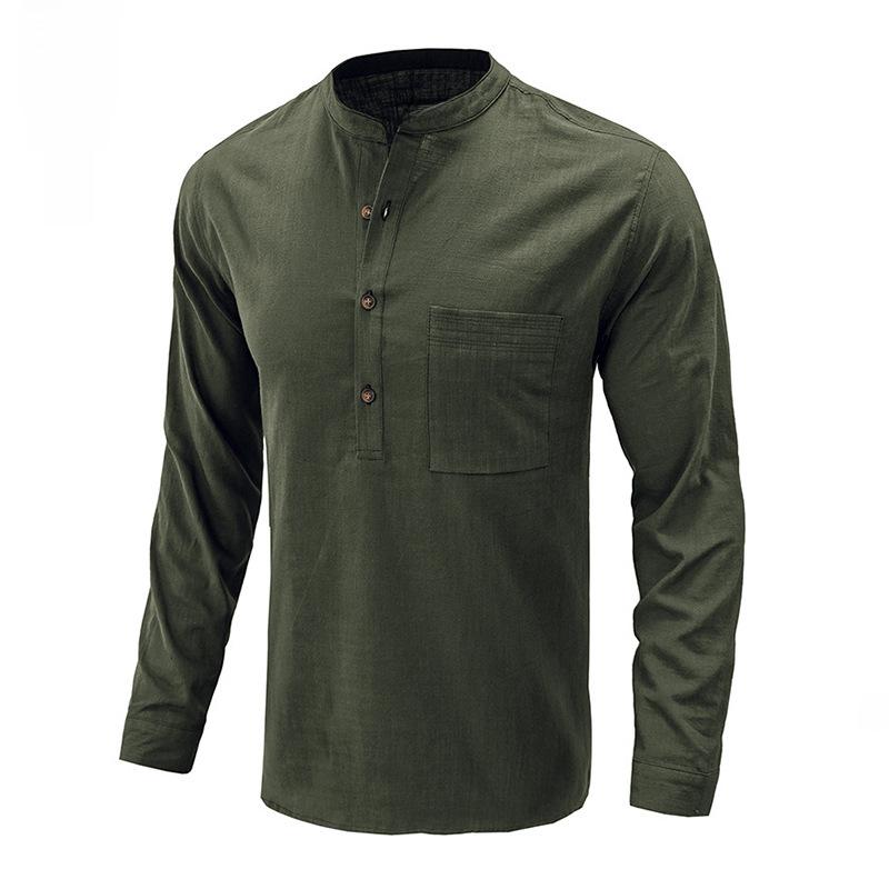 Men s Autumn & Winter Cotton Linen Long-Sleeve Loose Shirt - European & American Style US 2XL
Men s Autumn & Winter Cotton Linen Long-Sleeve Loose Shirt - European & American Style US 2XL