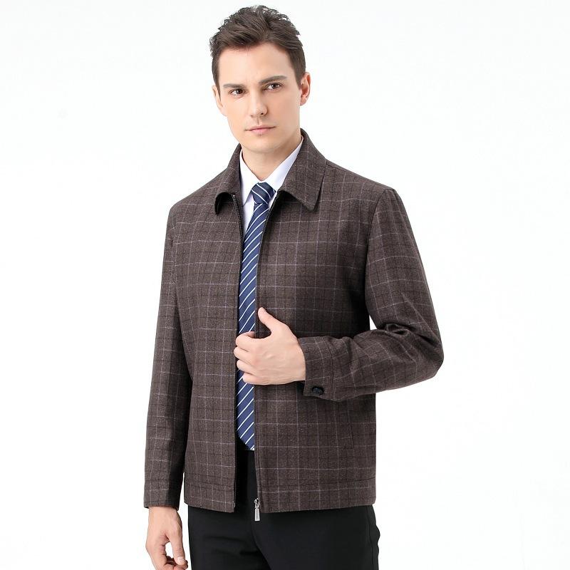 Весенняя шерстяная куртка для мужчин среднего и пожилого возраста, деловая, повседневная шерстяная куртка для пап 195
Весенняя шерстяная куртка для мужчин среднего и пожилого возраста, деловая, повседневная шерстяная куртка для пап 195